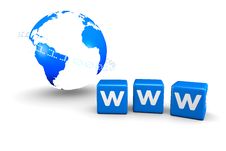 World Globe And WWW Concept Royalty Free Stock Photo World Globe And WWW Concept Royalty Free Stock Photo