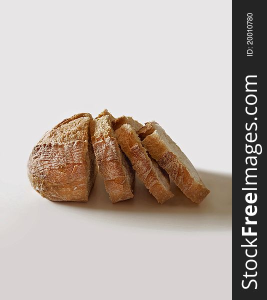 Sliced Bread On White Background