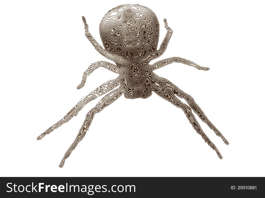 A textured effect of a real spider,  illustration