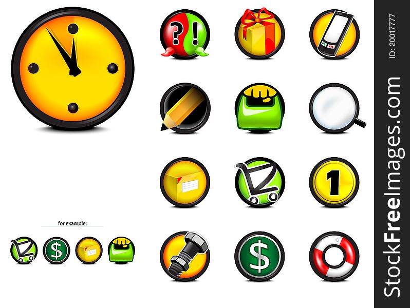 Icons On Web Page