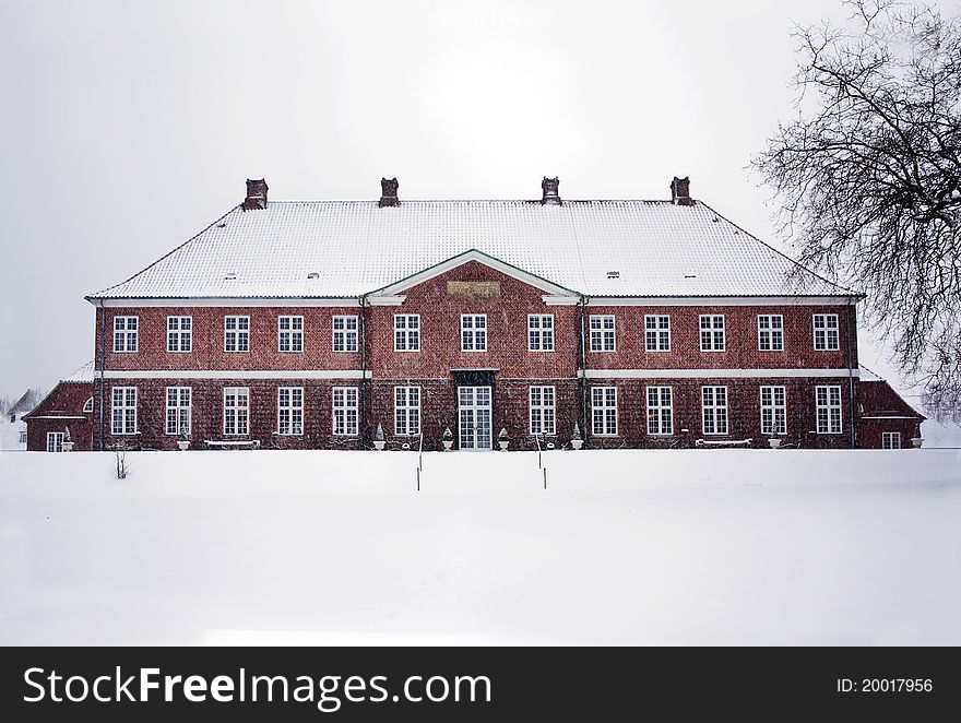 Castle situated in the countryside of Denmark. Castle situated in the countryside of Denmark