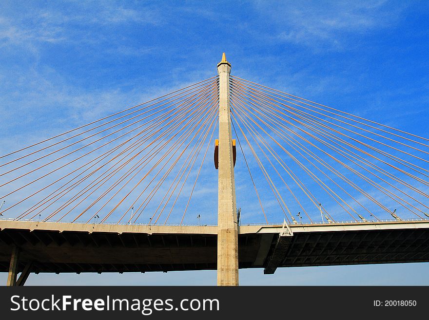 Bhumibol Bridge In Thailand