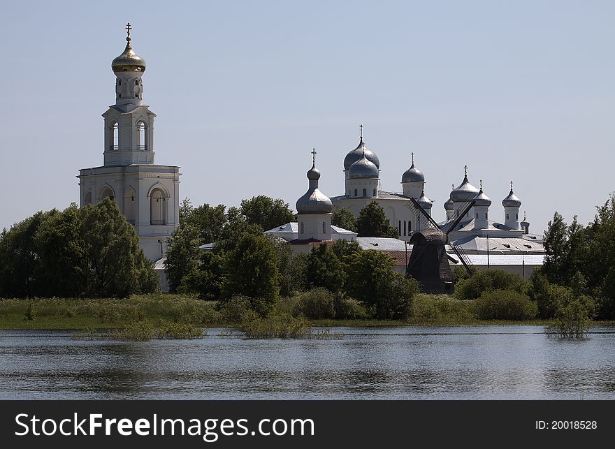 Yuriev (St'George) Monastery is one of the oldest functioning Russian monastery with St. George Cathedral of the 12th century, famous for its unique acoustics. It stands south of Novgorod the Great on the left bank of the Volkhov River near where it flows out of Lake Ilmen. Yuriev (St'George) Monastery is one of the oldest functioning Russian monastery with St. George Cathedral of the 12th century, famous for its unique acoustics. It stands south of Novgorod the Great on the left bank of the Volkhov River near where it flows out of Lake Ilmen.