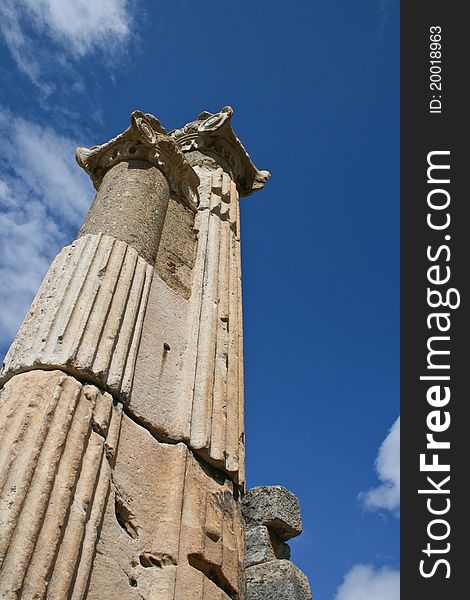 Temple tower of Ephesus, Turkey. Temple tower of Ephesus, Turkey.