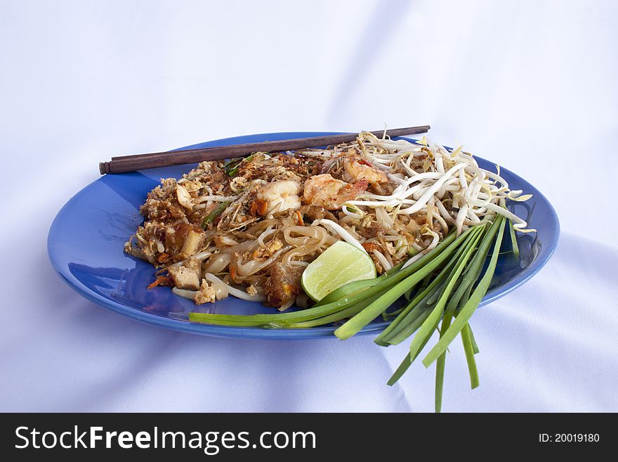 Thailand's national dish - fried rice noodle, Pad Thai. Thailand's national dish - fried rice noodle, Pad Thai