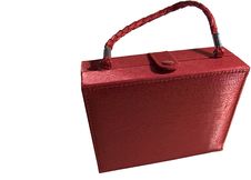 Red Make-up Bag. Stock Photography Red Make-up Bag. Stock Photography
