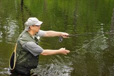 Fly Fishing Royalty Free Stock Images
