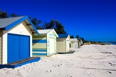 Beach Huts, Victoria,Australia. Stock Image