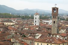 Rooftops Of Lucca Royalty Free Stock Photos Rooftops Of Lucca Royalty Free Stock Photos