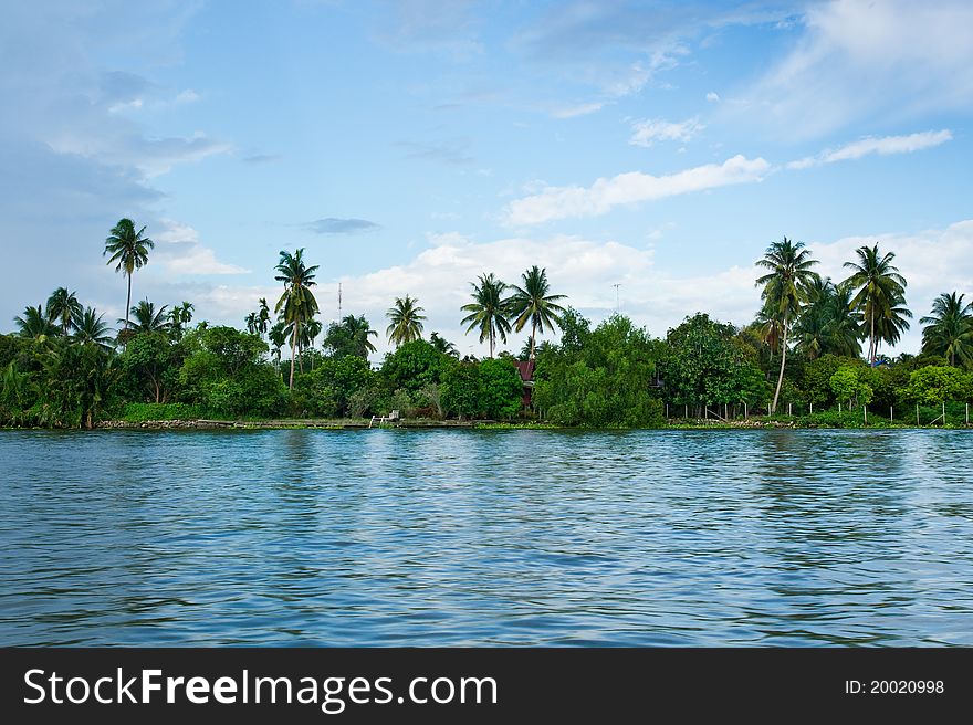 Damnoen Saduak the river in Thailand.