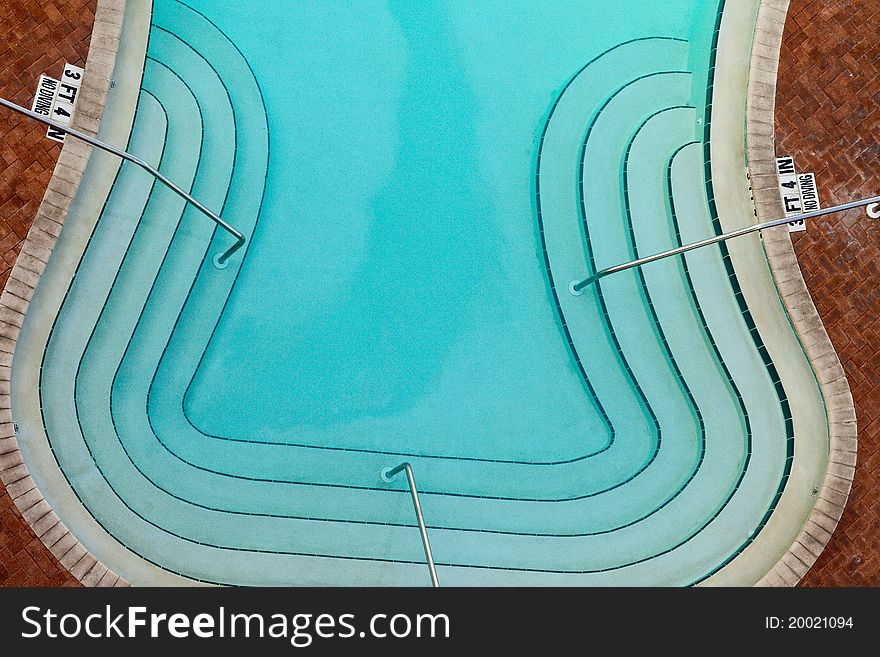 Aerial View of Large Swimming Pool. Aerial View of Large Swimming Pool