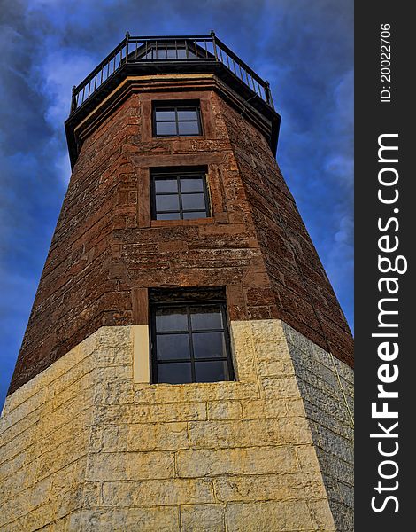 Point Judith Lighthouse, Rhode Island, in HDR. Point Judith Lighthouse, Rhode Island, in HDR