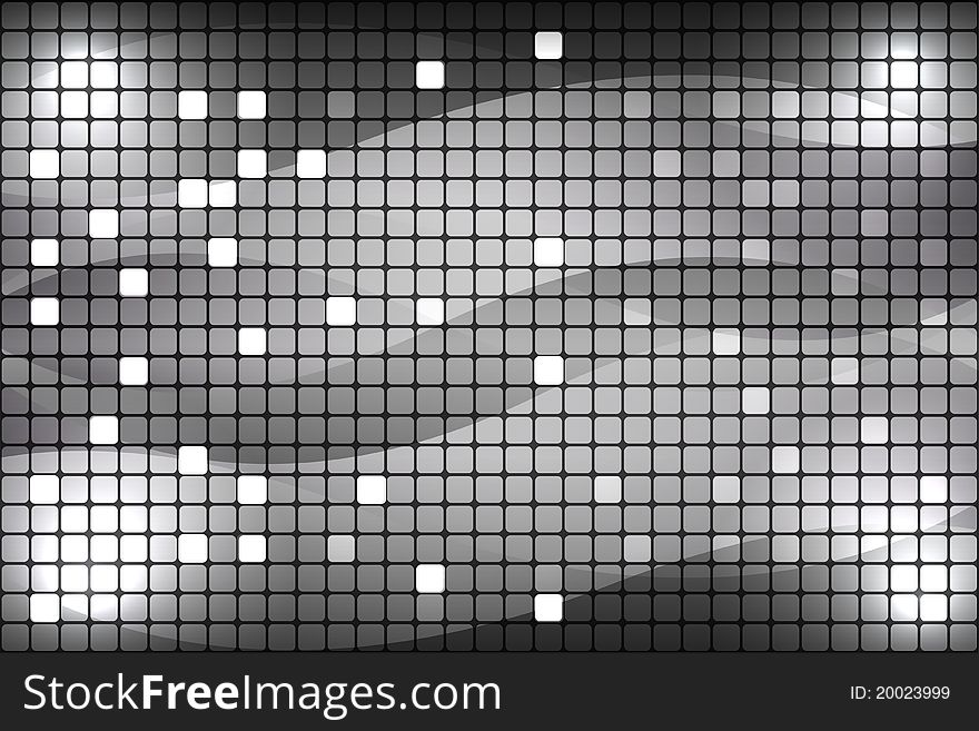 Gray checkered background with light effects. Gray checkered background with light effects