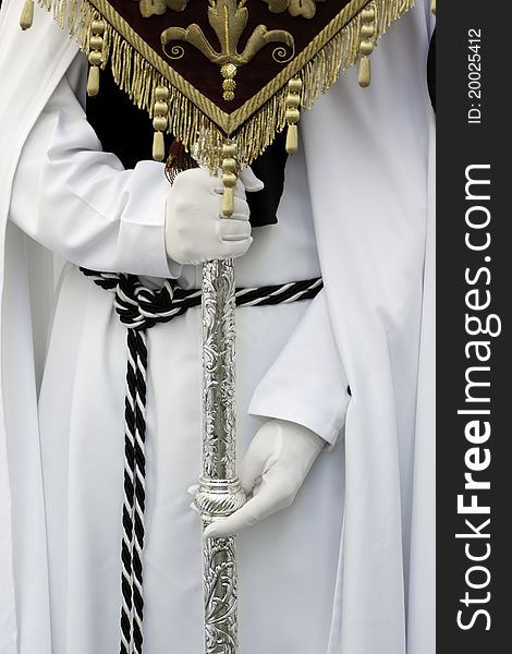 The extraordinarily  Christian
procession of the Semana Santa (Holy Week) in Andalusia, Spain.