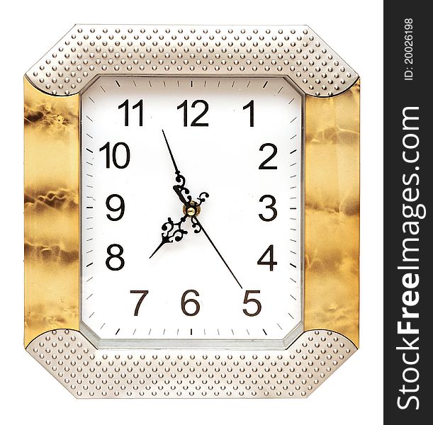 Wall clock isolated