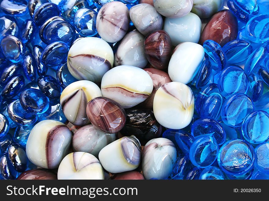 Colorful stones as a background.