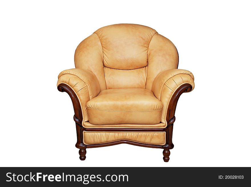 Armchair on a white background