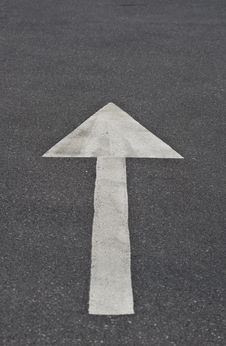 Arrow On The Road Stock Photo Arrow On The Road Stock Photo