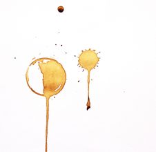 Coffee Stain Stock Photography