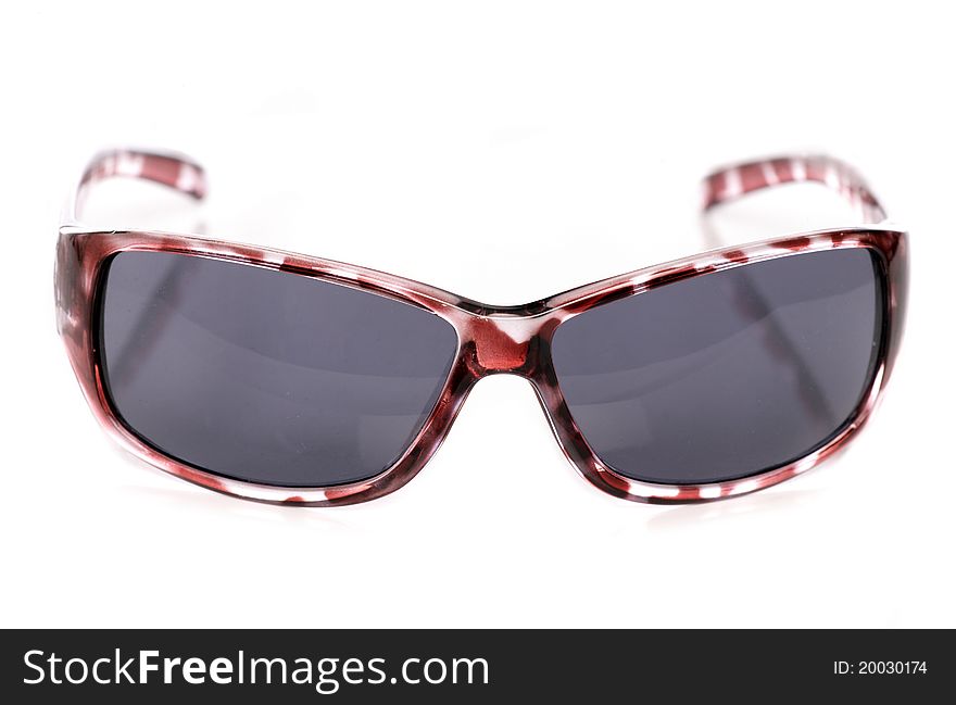 Womens sunglasses isolated on white background