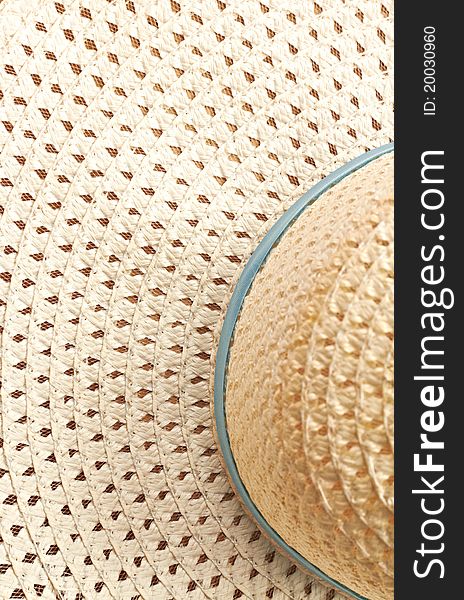 Summer woman hat texture closeup vertical background. Summer woman hat texture closeup vertical background