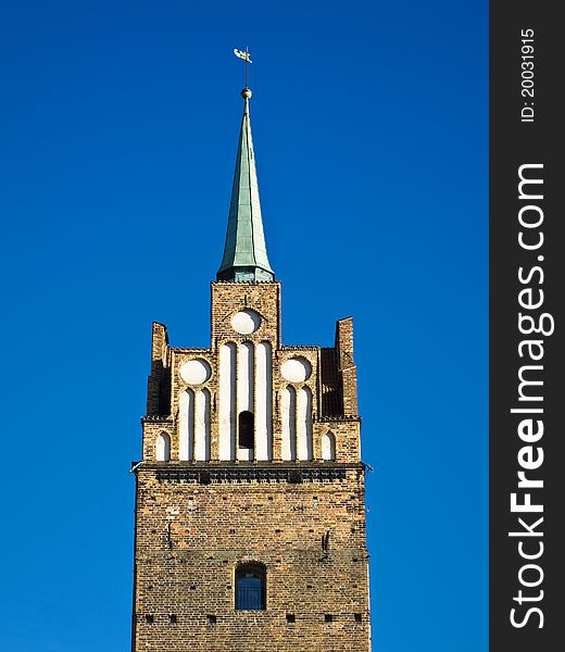 Detail of a historic building in Rostock (Germany).