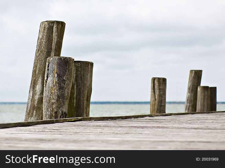 A pier on a lake in Germany.