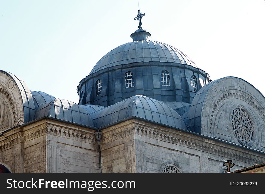 Hagia Trias Church In Taksim.