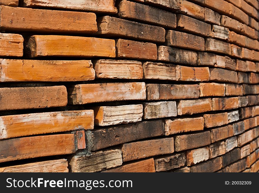 Old Red Brick Wall