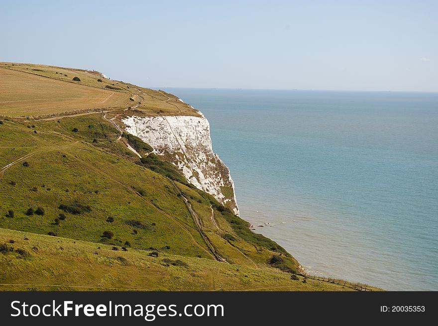 White Cliffs of Dover on a sunny days, UK