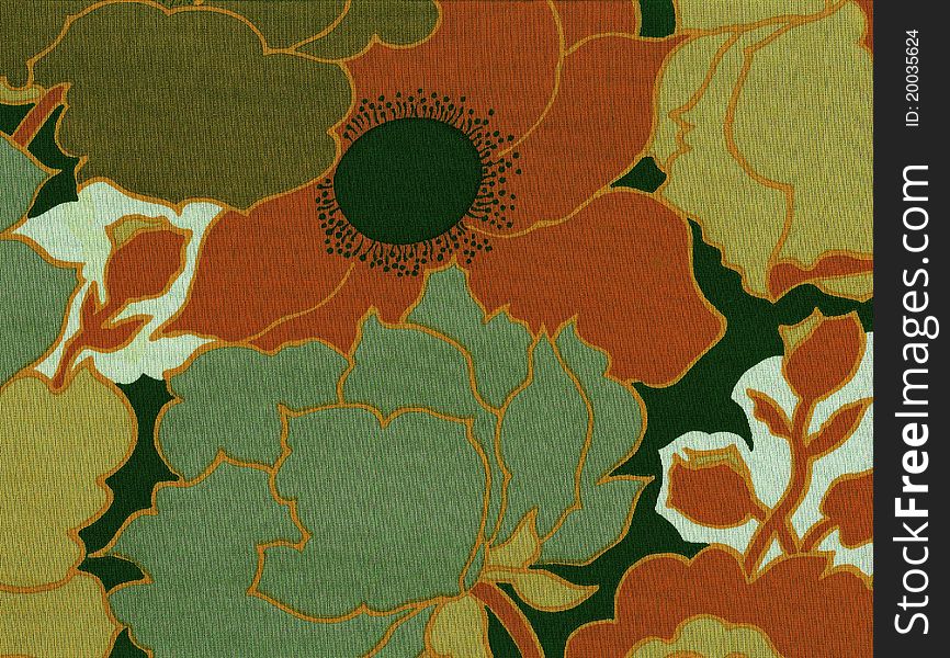 Horizontal , autumnal colors background with floral motif. Horizontal , autumnal colors background with floral motif