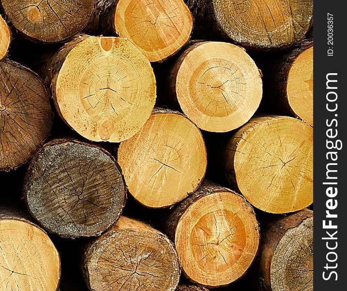 Wood Logs Background