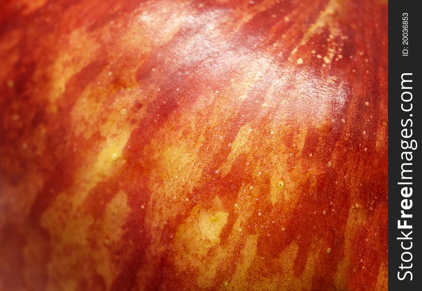 Abstract Red Apple Closeup Background