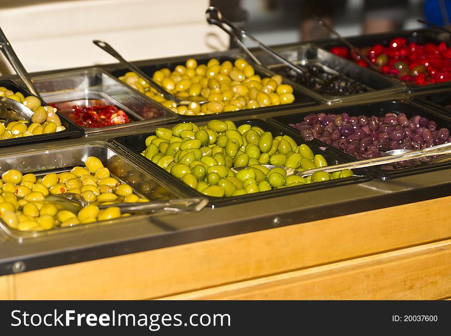 Olives in a market place