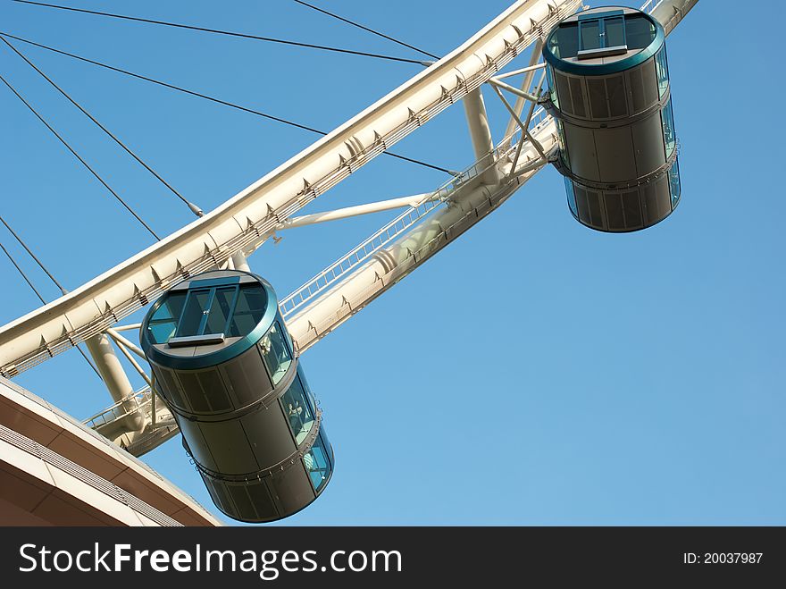 The capsules of singapore flyer
