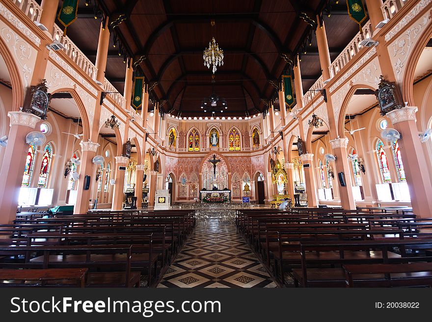 A White Church In Thailand