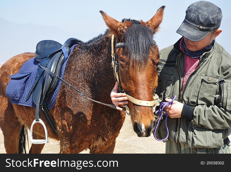 This is taken in north part of china, there is a horse riding land. This is taken in north part of china, there is a horse riding land