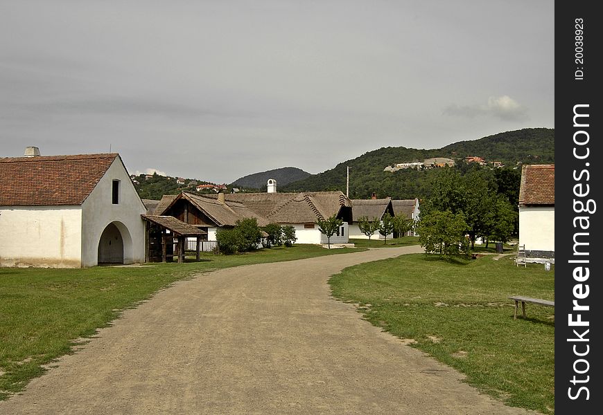 Small village in Hungarian skanzen