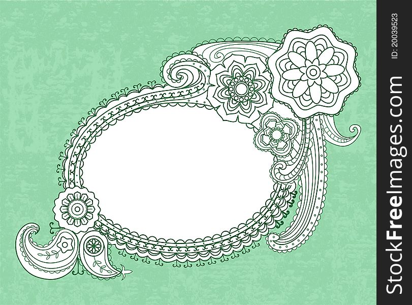 Decorative vintage frame