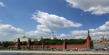 Moscow. Panoramic View Of The Kremlin Royalty Free Stock Images