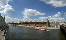 Moscow. Panoramic View Of The Kremlin Royalty Free Stock Photography
