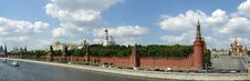 Moscow. Panoramic View Of The Kremlin Stock Images