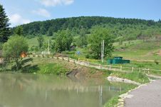 Village In Carpathian Mountains Stock Photos Village In Carpathian Mountains Stock Photos