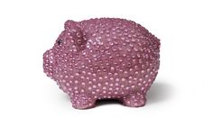 Pink Piggy Bank Royalty Free Stock Image