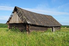 Old Abandoned Wooden Barn Royalty Free Stock Photography