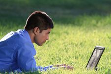 Businessman At The Park Stock Photography Businessman At The Park Stock Photography