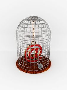 Bird Cage With Sign At Royalty Free Stock Photo Bird Cage With Sign At Royalty Free Stock Photo