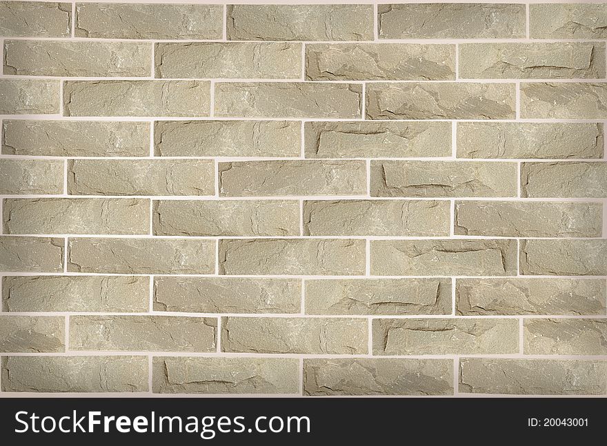 Crack stone brick wall