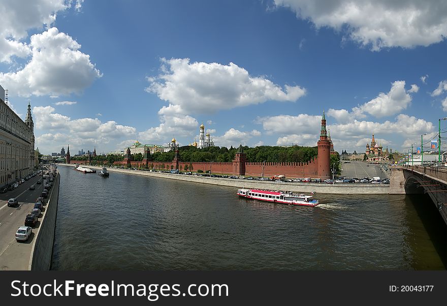 Moscow. Panoramic View Of The Kremlin