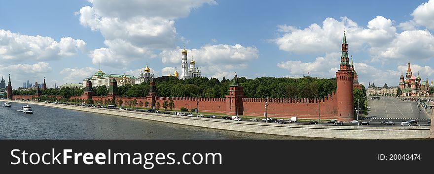 Moscow. Panoramic view of the Kremlin